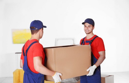 Removal team preparing a home move in Sanderstead