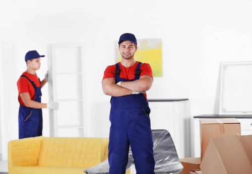 Preparing items for a house move in Sanderstead