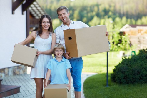 Checklist and moving supplies prepared for a house move in Sanderstead