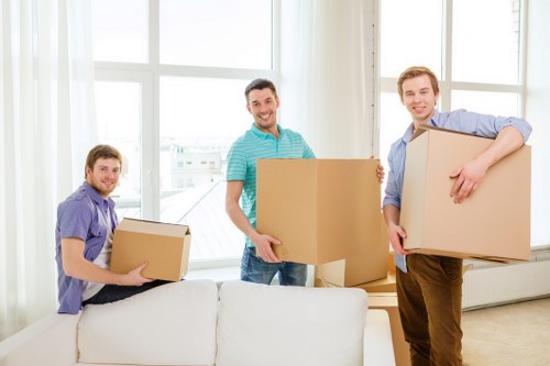 Final delivery and placement during a van move