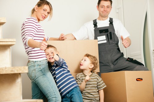 Careful furniture handling during a home move